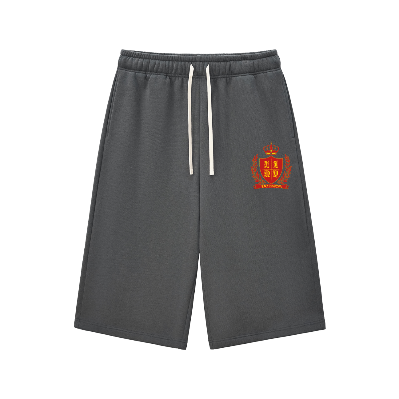 LINY Crest Drawstring Three-Quarter Sweatpants