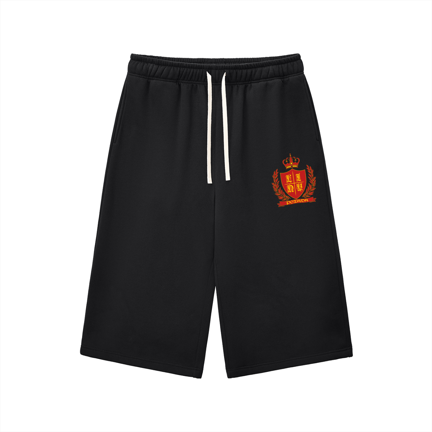 LINY Crest Relaxed Drawstring Three-Quarter Sweatpants